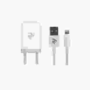 Мережевий зарядний пристрій 2E USB Wall Charger 2.1A + Lightning White (2E-WC1USB2.1A-CL)