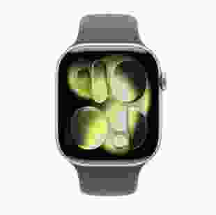 Смарт-годинник Apple Watch Series 11 GPS + Cellular 46mm Silver Aluminium Case with Purple Fog Sport Band - M/L (MFCR4)
