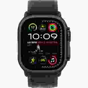 Смарт-годинник Apple Watch Ultra 2 2024 GPS + Cellular 49mm Black Titanium Case with Black Trail Loop - M/L (MX4V3)