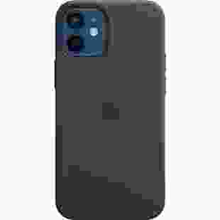 Apple iPhone 12 mini Leather Case with MagSafe - Black (MHKA3)