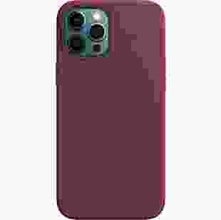 Apple iPhone 12 Pro Max Silicone Case with MagSafe - Plum (MHLA3)