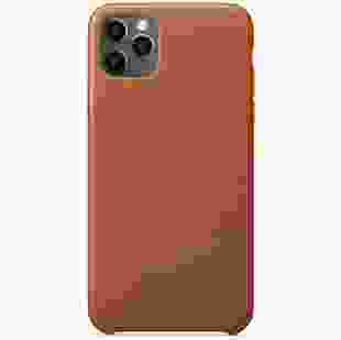 Чохол Apple Leather Case for iPhone 11 Pro Max Saddle Brown (MX0D2)