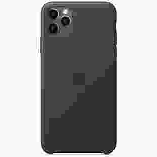 Чохол Apple Leather Case for iPhone 11 Pro Max Black (MX0E2)