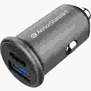 Автомобільний зарядний пристрій ArmorStandart USB Type-C PD20W + USB QC 3.0 Grey