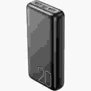 Зовнішній акумулятор (Power Bank) XO Power Bank PR183 Light Display 2USB+Type-C 20000mAh Black