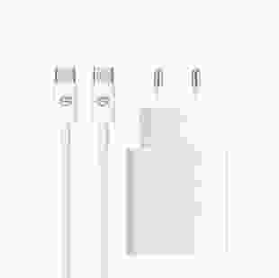Зарядний пристрій ArmorStandart AMHJ83 20W USB-C White + кабель USB-C to USB-C