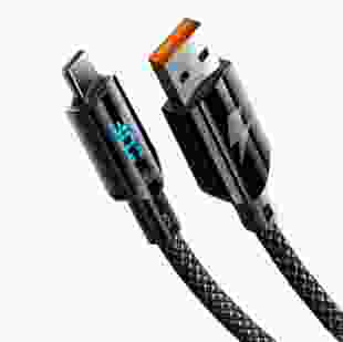 Кабель USB Gelius Screen GP-UCN008 USB-A To Type-C (1.2m) (30W) Black