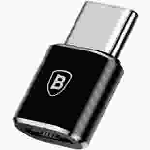 Перехідник Baseus Micro Female To Type-C Male Adapter Converter Black (CAMOTG-01)