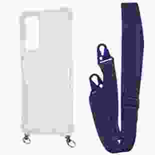 Чохол з ремінцем WAVE Clear Case With Strap для Xiaomi Redmi Note 13 4G Midnight blue