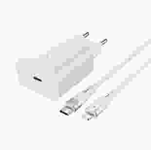 Мережевий зарядний пристрій Proove Rapid 30W (Type-C) + Кабель Type-C To Lightning White (WCRP20012102)