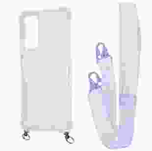 Чохол з ремінцем WAVE Clear Case With Strap для Xiaomi Redmi Note 13 4G Light Purple