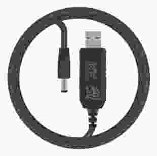 Кабель живлення для роутера/модема MAKE USB to DC 9V 1 м Black