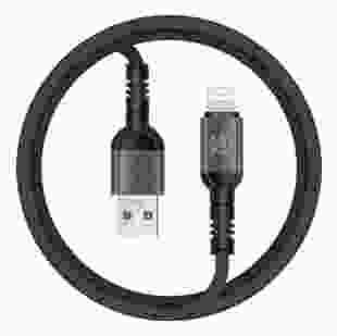 Зарядний кабель MAKE Lightning 2.4A 1м Denim Grey