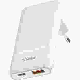 Мережевий зарядний пристрій Gelius VoltX GP-HC067 GaN 65W 1USB + 1Type-C White