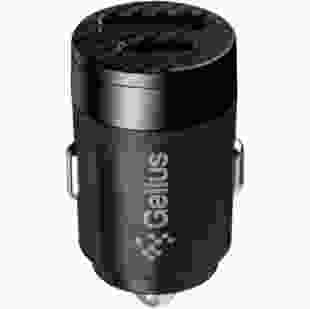 Автомобільний зарядний пристрій Gelius Inch Twix GP-CC010 USB+Type-C QC/PD (30 Watt) Black