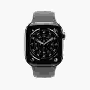 Смарт-годинник Apple Watch Series 11 GPS + Cellular 42mm Natural Titanium Case with Stone Grey Sport Band - M/L (MF8N4)