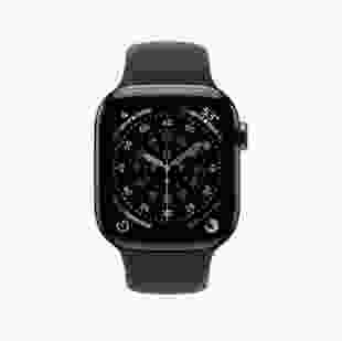 Смарт-годинник Apple Watch Series 11 GPS + Cellular 46mm Slate Titanium Case with Black Sport Band - M/L (MFD24)
