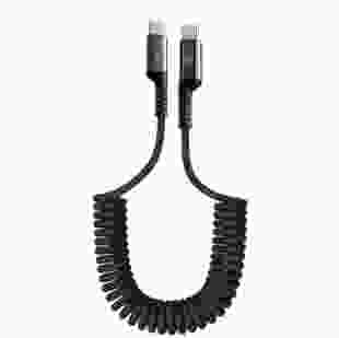 Кабель ArmorStandart AR17 Spiral USB-С to USB-C 3A 1m Black