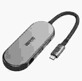 Хаб ArmorStandart USB Type-C to HD4K+LAN+PD+2USB+TF/SDcard Grey