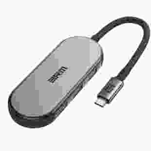 Хаб USB-C ArmorStandart Type-C to HD4K+PD+3USB+TF/SDcard Grey