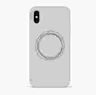 Чохол Pump Silicone Minimalistic Case for iPhone X/XS Circles on Light