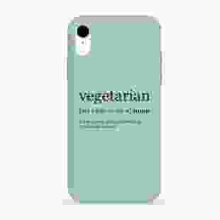 Чохол Pump Silicone Minimalistic Case for iPhone XR Vegetarian Wiki