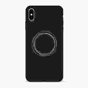 Чохол Pump Silicone Minimalistic Case for iPhone XS Max Circles on Dark