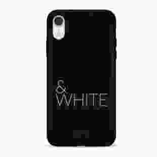 Чохол Pump Silicone Minimalistic Case for iPhone XR Black&White