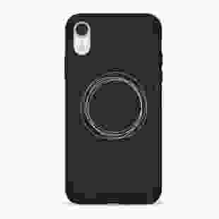 Чохол Pump Silicone Minimalistic Case for iPhone XR Circles on Dark