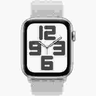 Смарт-годинник Apple Watch SE 2 2024 GPS 44mm Silver Aluminum Case with Blue Cloud Sport Loop (MXET3)