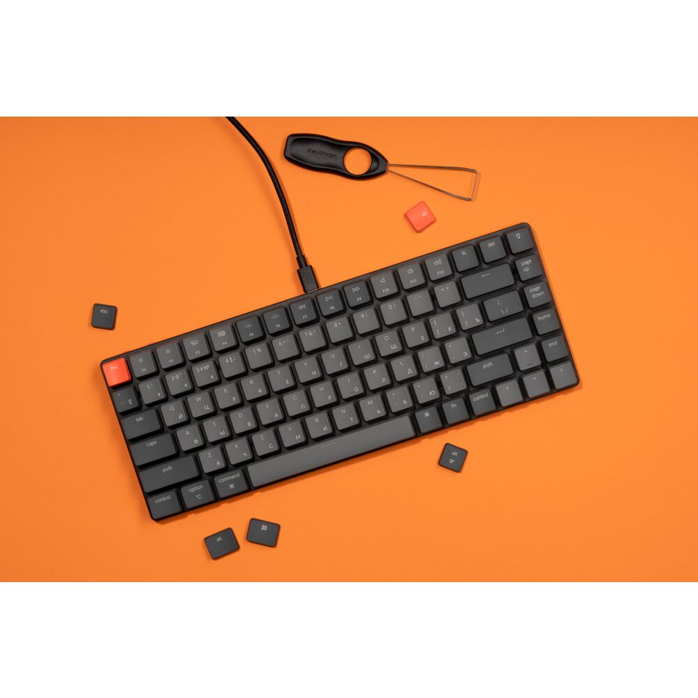 Keychron Клавіатура K3 84 Key Low Profile Gateron White LED Red ...