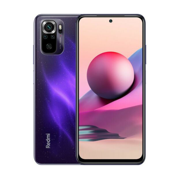Смартфон Xiaomi Redmi Note 10S 6/64GB Starlight Purple(M2101K7BNY)