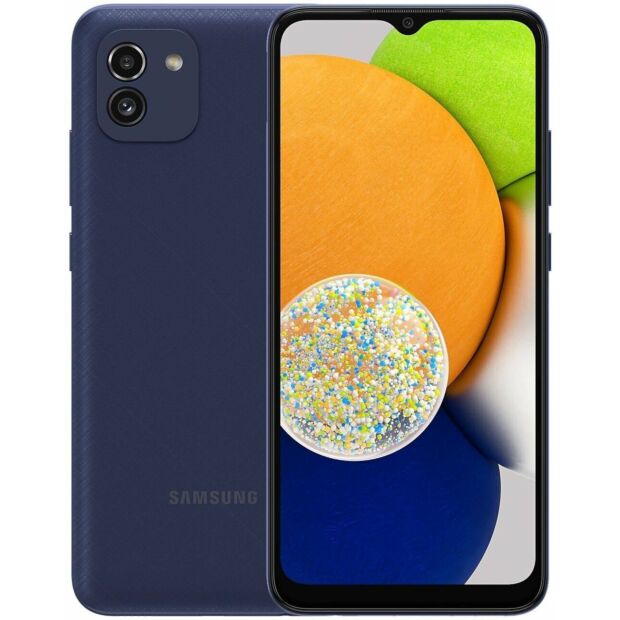 Samsung Смартфон Galaxy A03 (A035) 3/32GB Dual SIM Blue