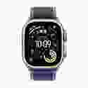 Смарт-годинник Apple Watch Ultra 3 GPS + Cellular 49mm Natural Titanium Case with Blue/Bright Blue Trail Loop - M/L (MEWU4)