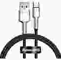 Кабель Baseus Cafule Metal Data Type-C 66W (1m) Black