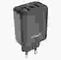 Мережевий зарядний пристрій Gelius Power Pulse GP-HC057 65W USB+2Type-C (QC/PD/PPS) Black