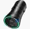 Автомобільний зарядний пристрій Baseus Golden Contactor Pro Dual Fast Charger Car Charger C+C 40W Dark Gray