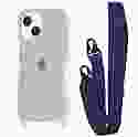 Чохол WAVE Clear Case With Strap iPhone 14 (Midnight blue)