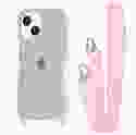 Чохол WAVE Clear Case With Strap iPhone 15 (Pink Sand)