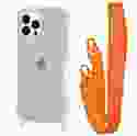 Чохол WAVE Clear Case With Strap iPhone 15 Pro (Orange)