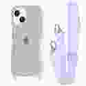 Чохол WAVE Clear Case With Strap iPhone 14 (Light Purple)