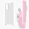 Чохол з ремінцем WAVE Clear Case With Strap Samsung Galaxy A15 4G/5G Pink Sand