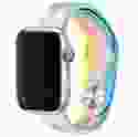 Силіконовий ремінець Rainbow для Apple watch 42mm / 44mm (Жовтий / Блакитний)