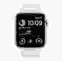 Смарт-годинник Apple Watch SE 2 GPS 44mm Silver Aluminum Case with White Sport Band - S/M (MNTH3)