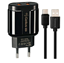 Мережевий зарядний пристрій Gelius Pro Avangard GP-HC06 2USB 2.4A + Type-C Black