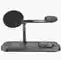 Бездротовий зарядний пристрій Proove Magnetic Field Pro 3 in 1 Qi2 Black