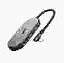 Хаб USB-C ArmorStandart Angle Type-C to HD4K+LAN+PD+2USB+TF/SDcard Grey