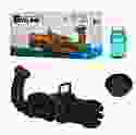 Дитячий кулемет Гатлінга BUBBLE GUN BLASTER CH2021 генератор-бульбашкомет для запуску мильних бульбашок ствол 8 отворів Чорний